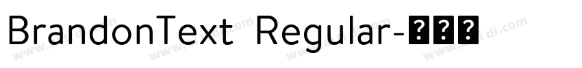 BrandonText  Regular字体转换